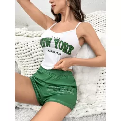 Conjunto de pijama con estampado de letra