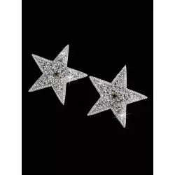 1 par Cubierta de pezón con diamante de imitación en forma de estrella