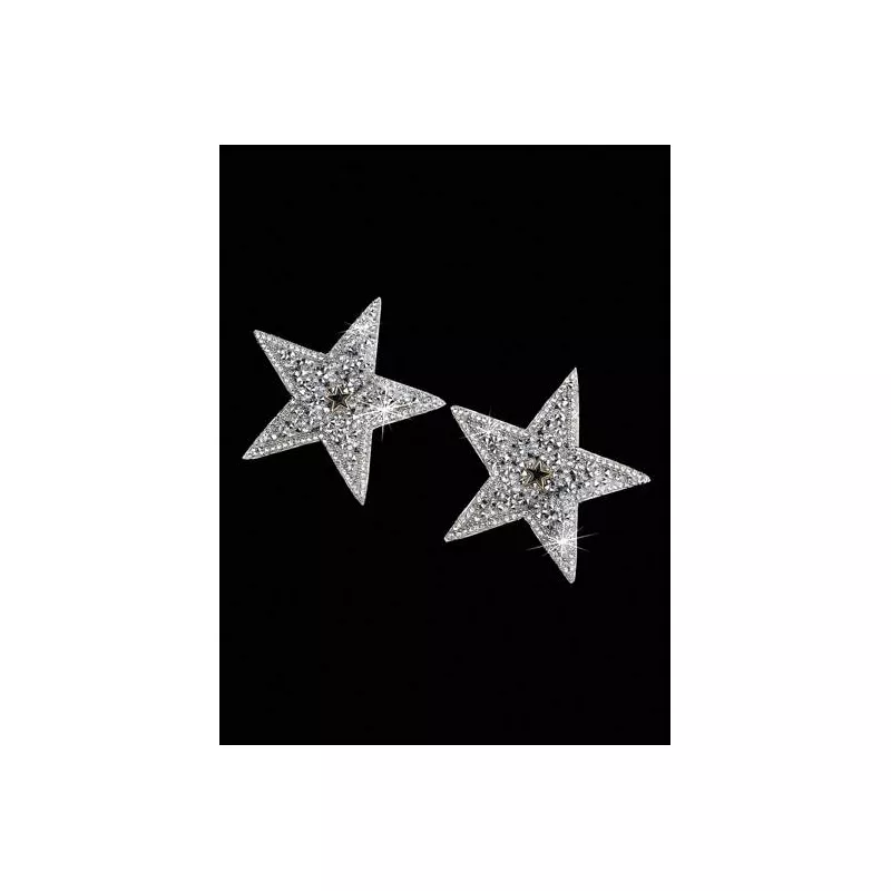 1 par Cubierta de pezón con diamante de imitación en forma de estrella