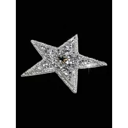 1 par Cubierta de pezón con diamante de imitación en forma de estrella