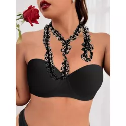 Decoración para mujeres encaje sexy cuello